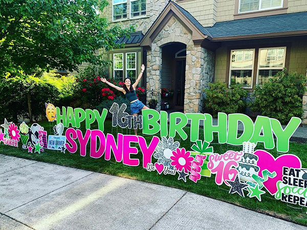 Birthday Yard Sign Rental in Tigard Oregon